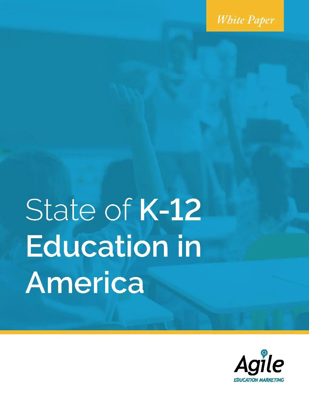 Report cover thumbnail titled State of K-12 Education in America