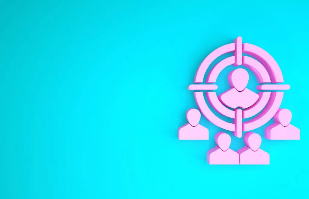 Prospective customer target concept img
