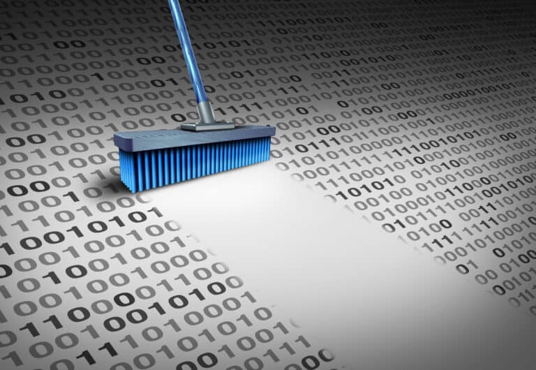 Data cleaning technology concept img