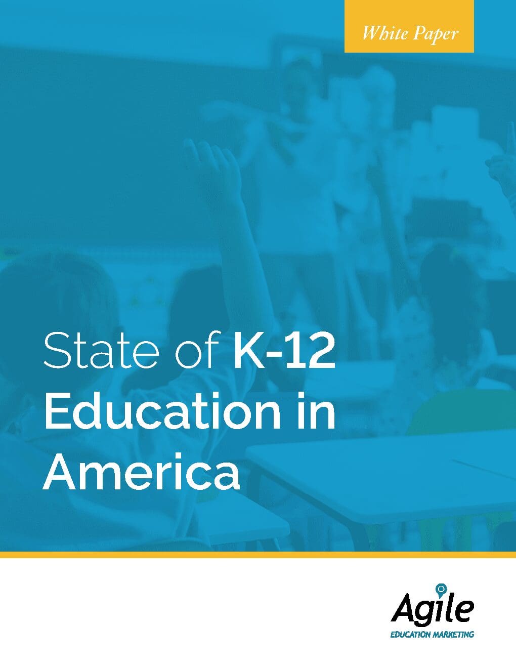 Report cover thumbnail titled State of K-12 Education in America