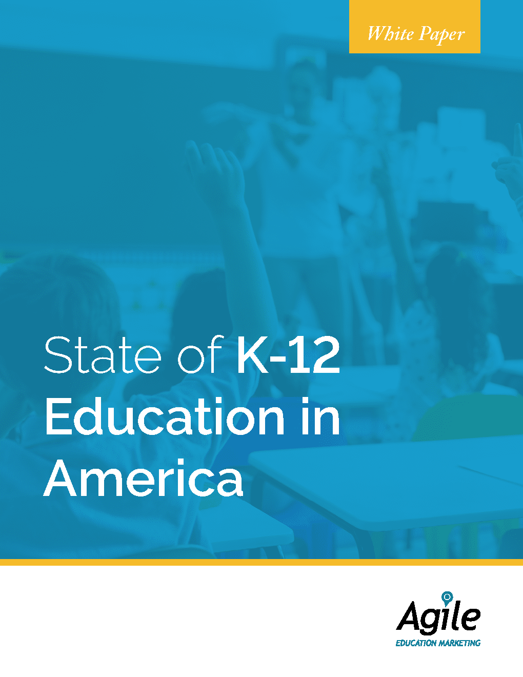 Report cover thumbnail titled State of K-12 Education in America