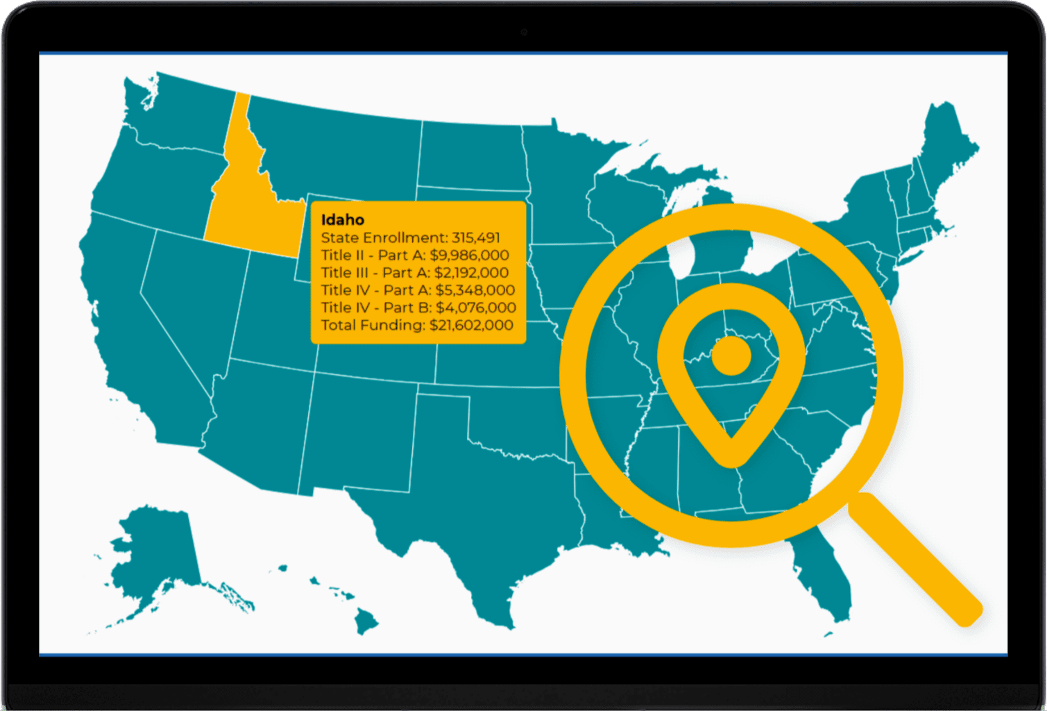Fed Funds Released Map on ipad img