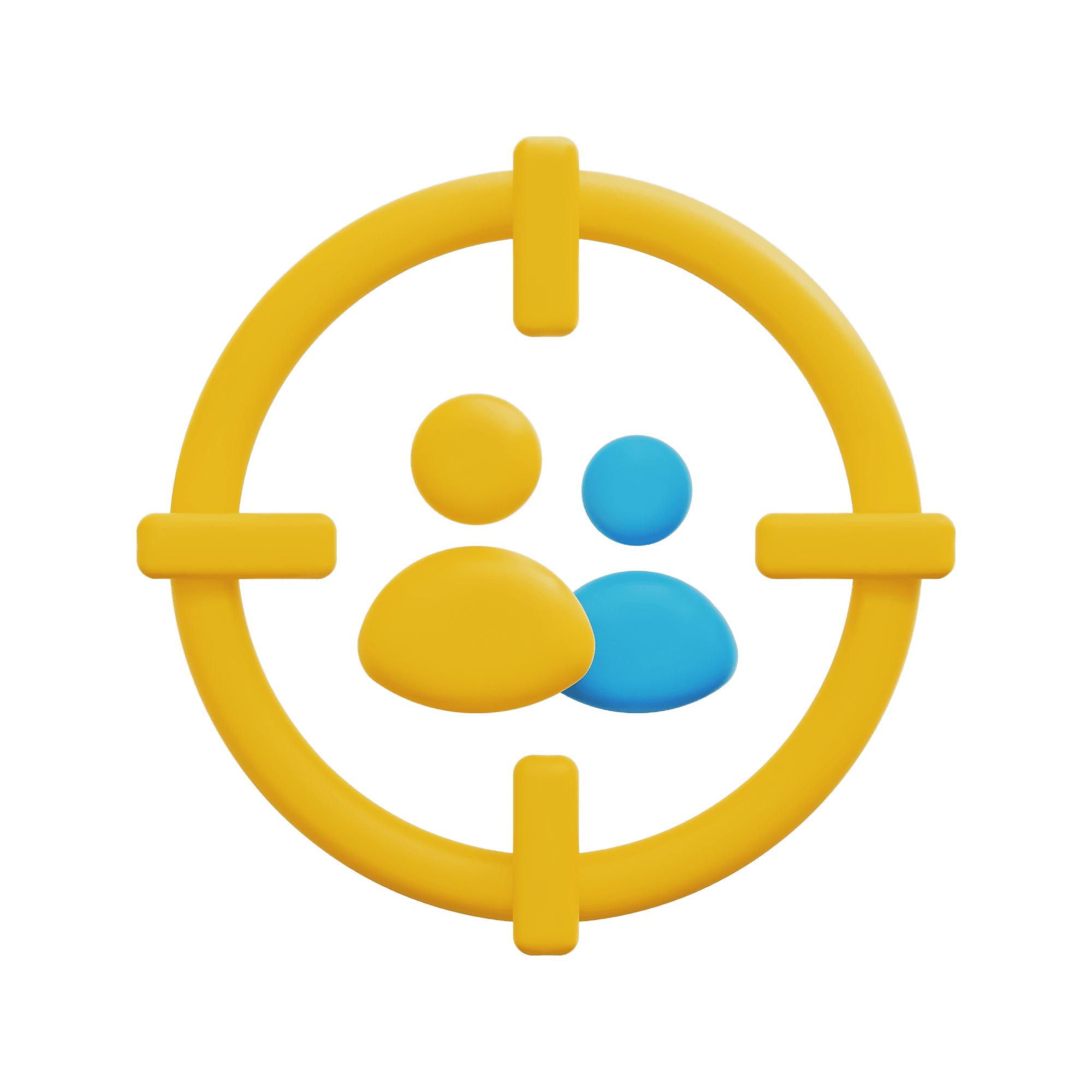 3d audience icon vector img